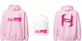 Electro PINK - FRONT AND BACK PRINT HEAVYWEIGHT - HOODIE AND BEANIE COMBO