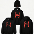 Classic UZI H -HOODIE AND BEANIE- front and back print